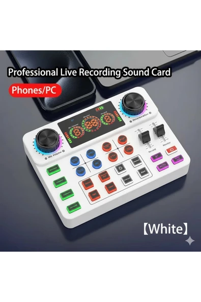 Blic Pro+ KSA2 Beyaz Live Stream Sound Card | Profesyonel Canlı Yayın Ses Kartı - Resim 4