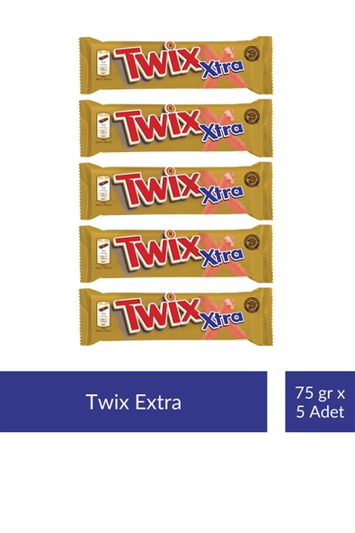 Twix Extra 75 gr x 5 Adet ürün görseli 1