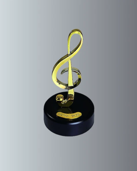 Dönen Sol Anahtarı Figürlü Müzik Kutusu Şık Hediyelik Dekor - Resim 2