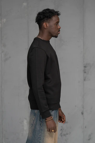 FBI Slimfit Nokta Armürlü Sıfır Yaka Pamuklu Kazak - Resim 12