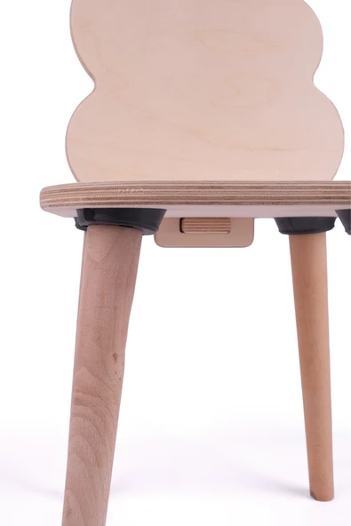 Montessori Çocuk Ahşap Oyun Etkinlik Çalışma Masası Sandalyesi - Resim 6