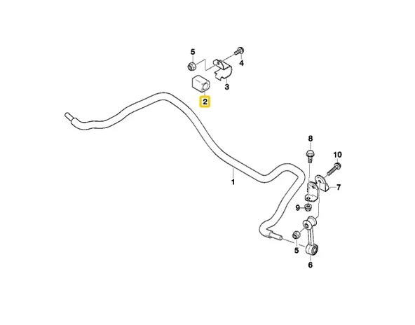 BMW E46 VE E85 ARKA VİRAJ DEMİR LASTİĞİ 33551094550 - Resim 4