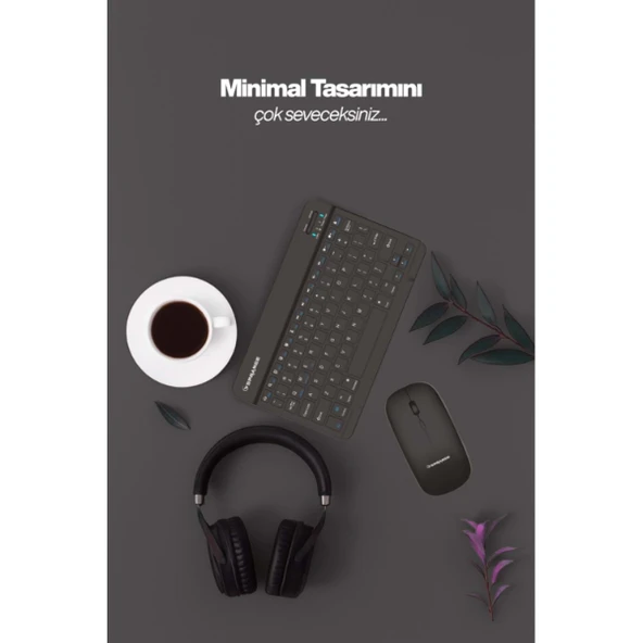 Siyah Kablosuz Klavye Ve Mouse Seti - Resim 2