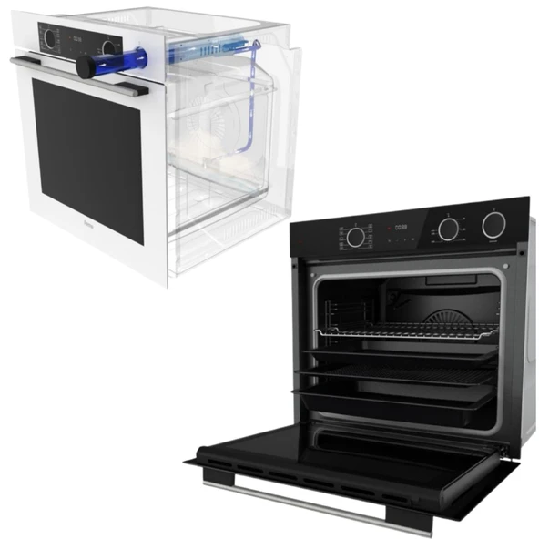 Ferre FryArt&SilentArt-SteamArt REA Yeni Seri Sessiz Siyah  Ankastre Set ( D080-SA + XE64CS +LN385) - Resim 5