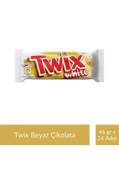 Twix Beyaz Çikolata 46 gr x 24 Adet ürün görseli 1