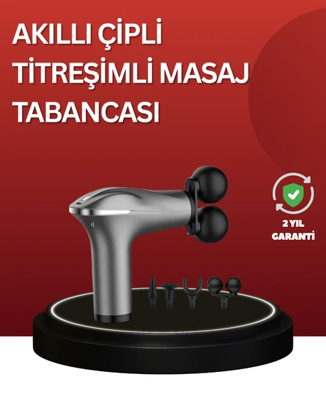 Çok Fonksiyonlu 4 Başlıklı Şarjlı Masaj Aleti Kas Ağrısı Rahatlatıcı ürün görseli 1