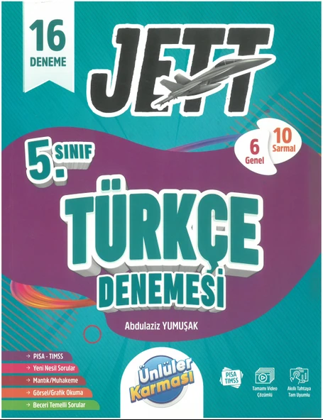 Ünlüler Karması 5. Sınıf Jett Matematik Fen Türkçe Sosyal16 Deneme Seti - Resim 5