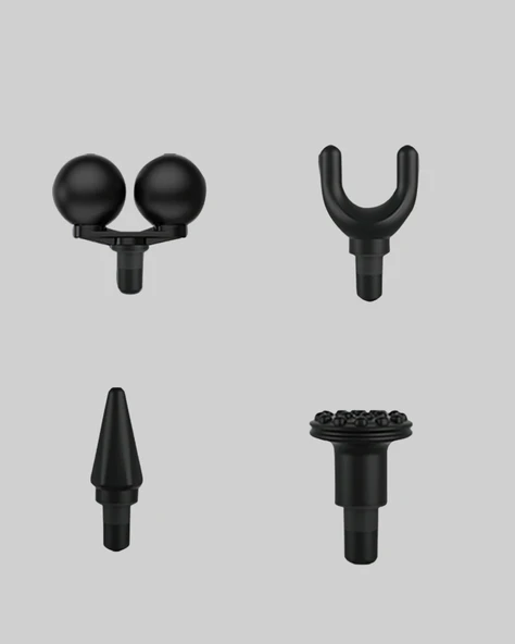 Çok Fonksiyonlu 4 Başlıklı Şarjlı Masaj Aleti Kas Ağrısı Rahatlatıcı - Resim 5