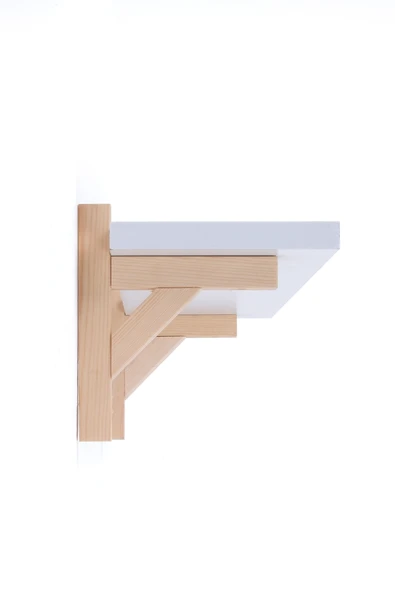 Ahşap Montessori Dekoratif İkili Bebek-Çocuk Odası Kitaplık,Raf - Resim 5