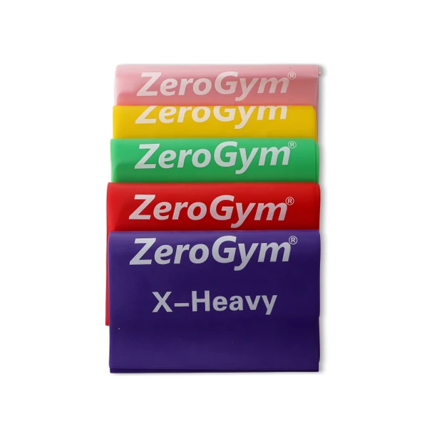 Zerogym Egzersiz Bandı, Pilates Bandı, 150cmx15cmx0,35cm Pembe Çok Hafif - Resim 3