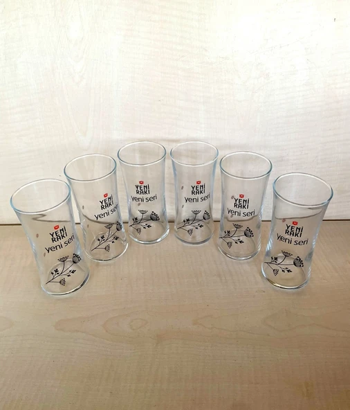 6 ADET YENİ SERİ RAKI BARDAĞI YENİ RAKI BARDAĞI - Resim 2