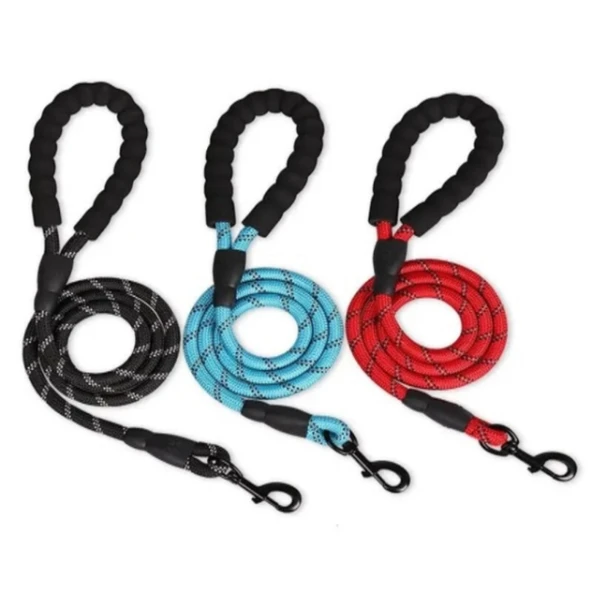 Evcil Hayvan Reflektörlü Fitil Gezdirme Tasması 10 mm x 120 cm ürün görseli 1