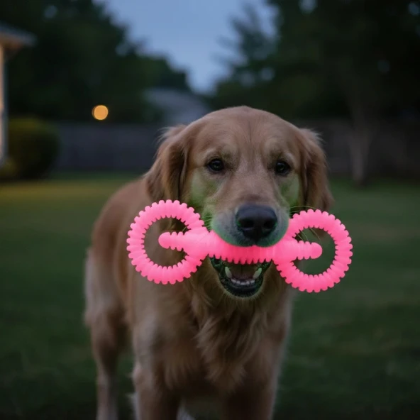 Fosforlu Köpek Diş Kaşıma Ve Çiğneme Oyuncağı - Resim 3