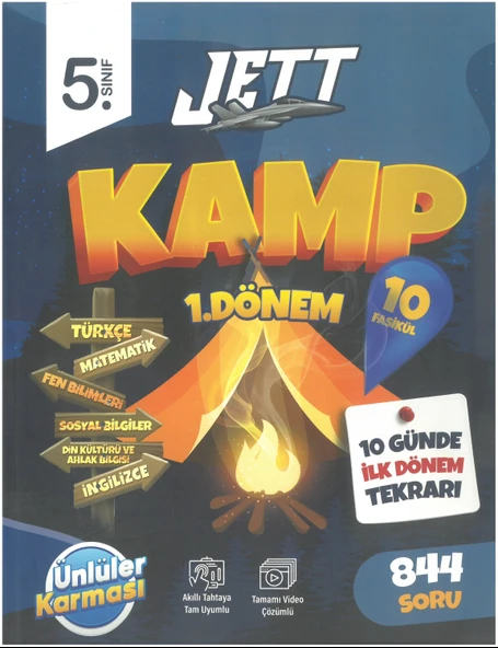Ünlüler Karması 5.Sınıf 1.Dönem Jett Kamp 10 Fasikül ürün görseli 1