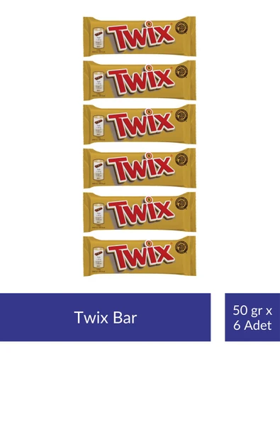Twix Bar 50 gr x 6 Adet ürün görseli 1
