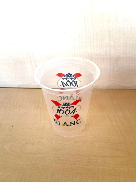 0.3L 12 ADET BLANC BİRA BARDAĞI PLASTİK BİRA BARDAĞI ürün görseli 1