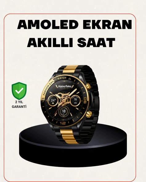 Amoled Akıllı Saat Manyetik Şarj GPS Destekli Spor ve Günlük Kullanım ürün görseli 1