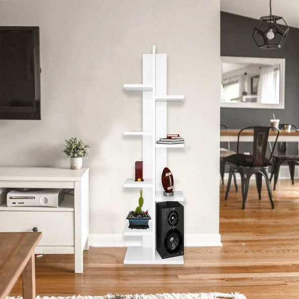 MODİLAYN IRMAK Ahşap Saksılık, Kitaplık, Raf - Resim 3