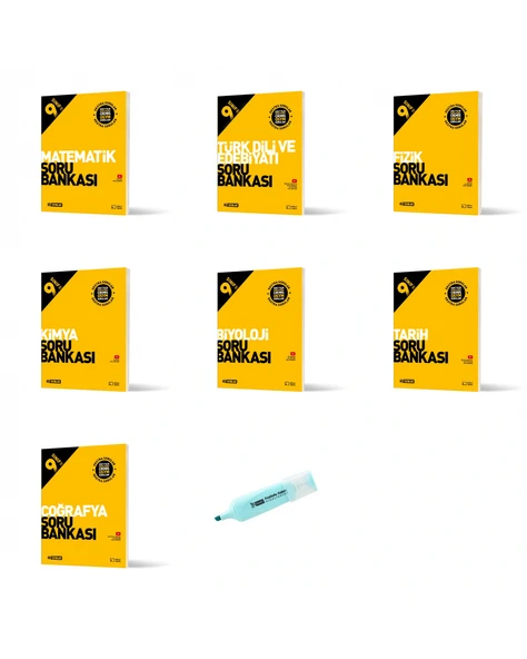9.Sınıf Tüm Dersler Soru Bankası Seti (Yeni Müfredat) ürün görseli 1