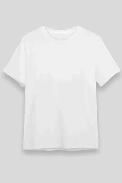 Arka 24/1 Düz Oversize T-shirt - Beyaz - Resim 4