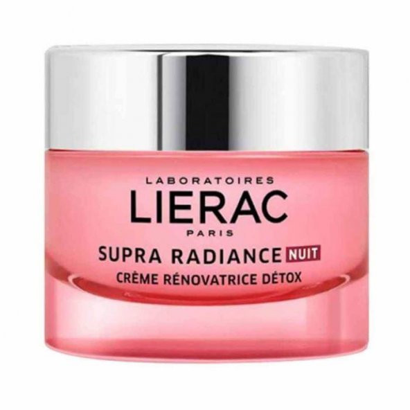 LIERAC Supra Radiance Detox Renewing Night Cream 50 ml - Tüm Ciltler