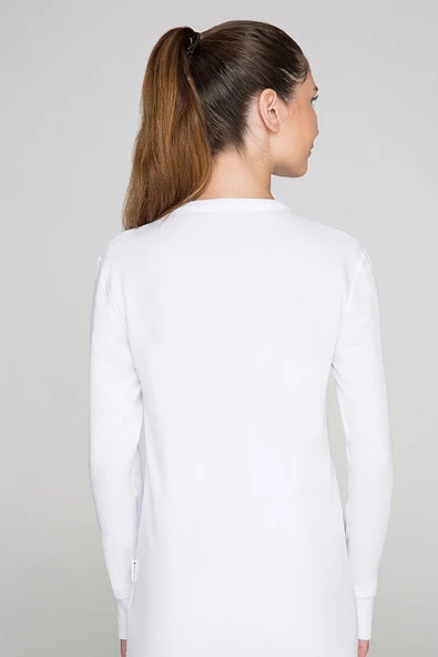 Thermoform Heavy Unisex Yetişkin Uzun Kol Termal Outdoor İçlik Fanila Beyaz - Resim 4