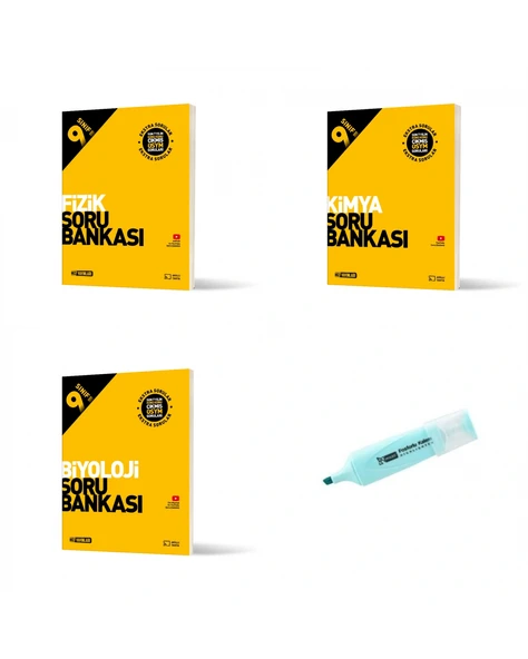 9.Sınıf Fizik Kimya Ve Biyoloji Soru Bankası (Yeni Müfredat) ürün görseli 1