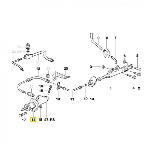 BMW E36 VE Z3 DEBRİYAJ ALT MERKEZ OEM NO 21521159045 - 2