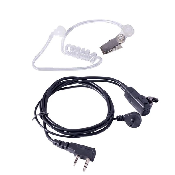 Powermaster Wln PMR-446 / GYQ Q75 / Aselsan A446 Spiral Arkalıklı Akustik Telsiz Kulaklık - Resim 2