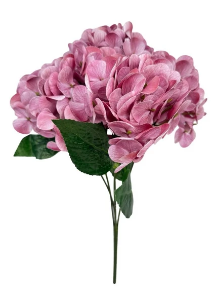 Yapay Çiçek Islak Ortanca Çiçeği Pembe Koyu 45cm 5Dal Islak Gerçeksi Dokulu ürün görseli 1
