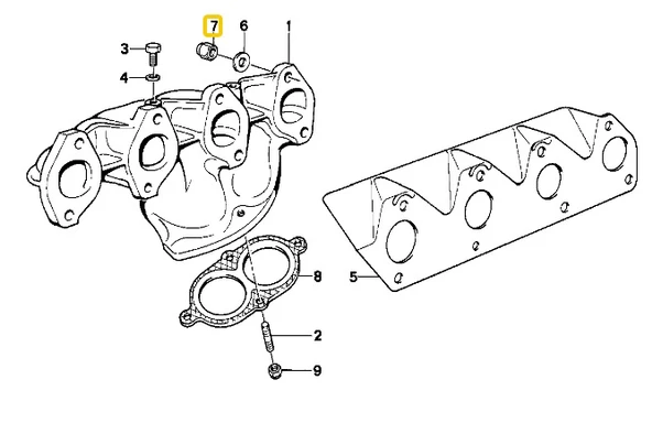 BMW M8 MANİFOLD SOMUNU 11621711954 - Resim 3