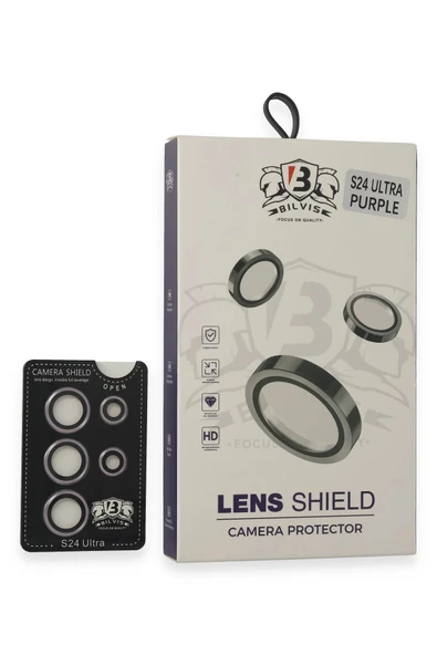 HarmonyAura Samsung Galaxy S24 Ultra Bilvis Titan Kamera Lens - Derin Mor ürün görseli 1
