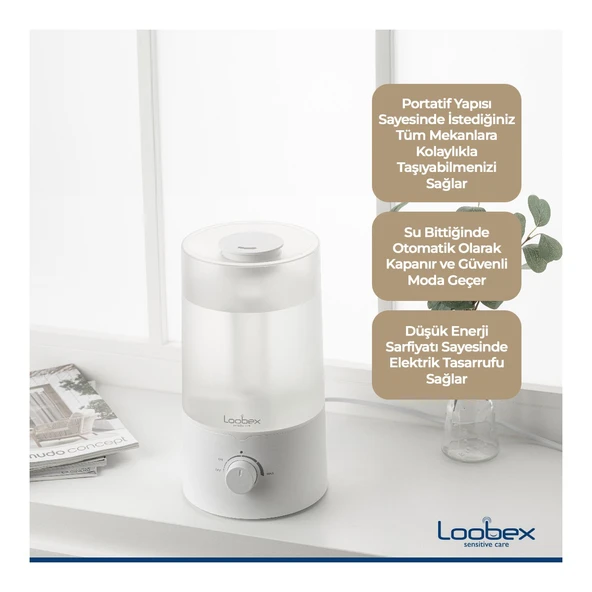 Loobex  Hava Nemlendirici Buhar Makinesi ME-3140 - Resim 6