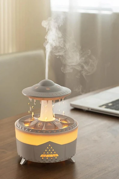 Leerfei  V56 Aroma Difüzör ve Ortam Nemlendirici - Dinlendirici  Renkli Işık, 350ml Kapasite ürün görseli 1