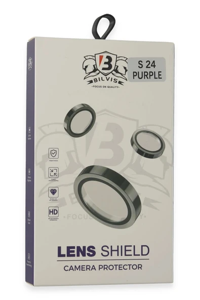 HarmonyAura Samsung Galaxy S24 Bilvis Titan Kamera Lens - Derin Mor - Resim 3