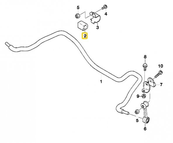 BMW E34 E36 E46 Z4 ARKA VİRAJ LASTİĞİ 33551138104 - Resim 5