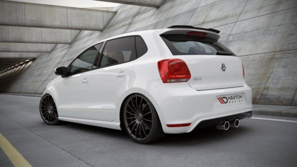 Vw Polo 6C/6R Spoiler Maxton Plastik Parlak Siyah 2011-