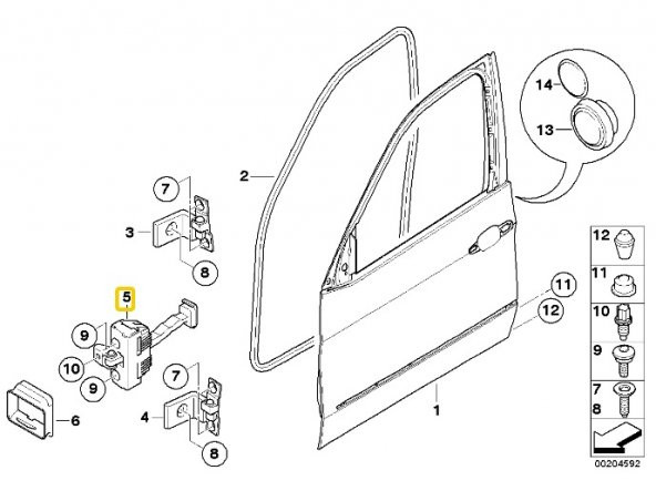 BMW E70 X5 VE E71 X6 (2006-2014) ÖN KAPI GERGİSİ 51217141024 - Resim 4