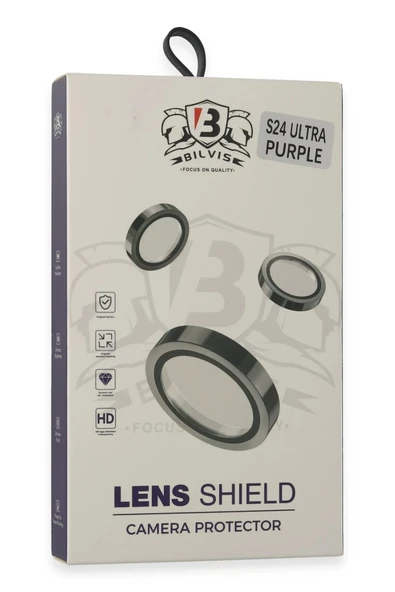 HarmonyAura Samsung Galaxy S24 Ultra Bilvis Titan Kamera Lens - Derin Mor - Resim 3