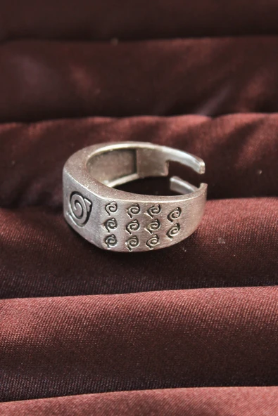 Gümüş Renk Motifli Ayarlamalı Erkek Yüzük EB-53-vice/(1395) 2985 - Resim 2