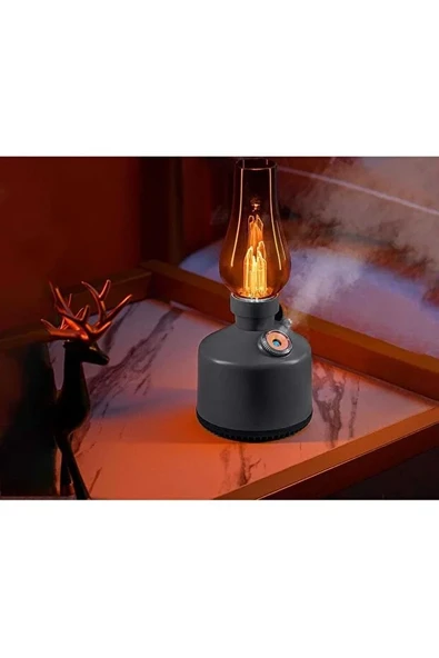 LEBRON Şarjlı Gece Lambası &GRİ Hava Nemlendirici Buhar Makinesi 280ml - Resim 6