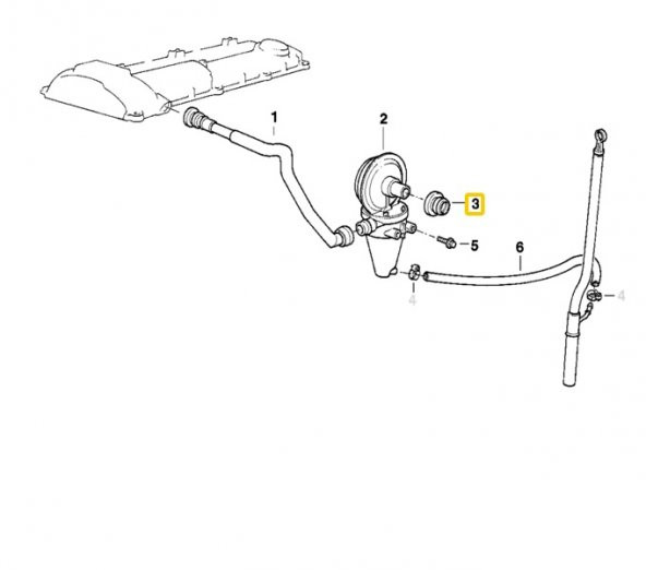 BMW M50 M52 M60 MOTOR SİKLON VALF VE DEBİMETRE CONTASI 1733217 - Resim 3