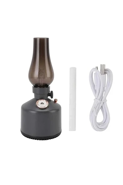 LEBRON Şarjlı Gece Lambası &GRİ Hava Nemlendirici Buhar Makinesi 280ml - Resim 7