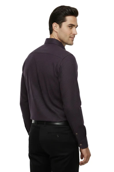 Erkek Kışlık Uzun Kol Çift Cepli Gömlek 4046 BGL-ST04995 - Resim 12