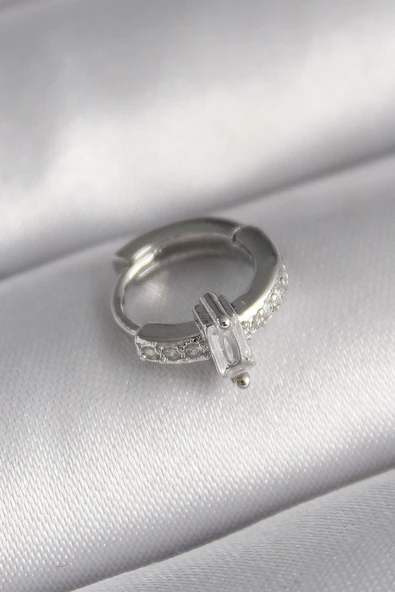 316L Çelik Gümüş Renk Zirkon Taşlı Tragus Piercing EB-53-vice/(1395) 3630 ürün görseli 1