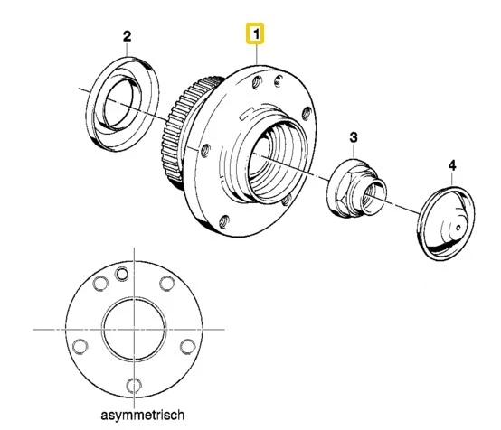 BMW E31 E32 E34 OPTİMAL ASİMETRİK ÖN PORYA 31211129386