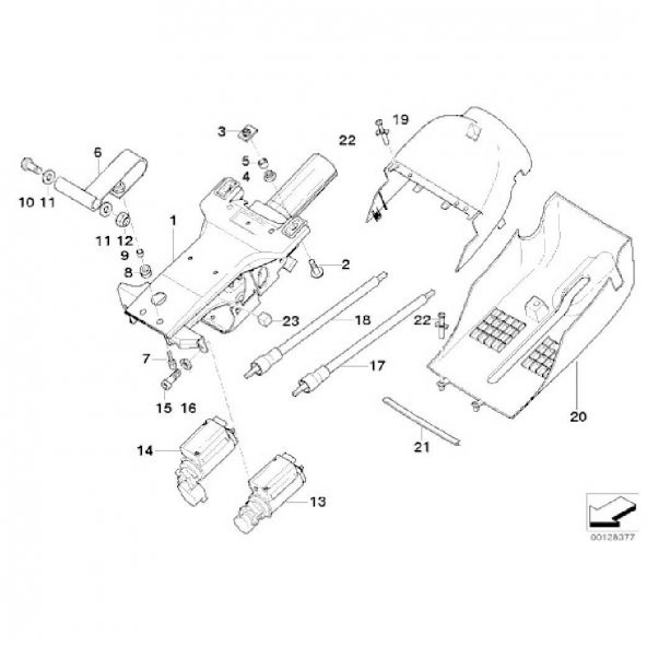 BMW DİREKSİYON KOLON DÖŞEME KLİPSİ 5 ADET OEM NO 51131885399 - 3