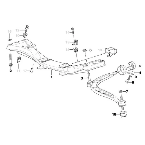 BMW E36 VE Z3 FROW UZUN ROTİL OEM NO 31121139131 - Resim 2