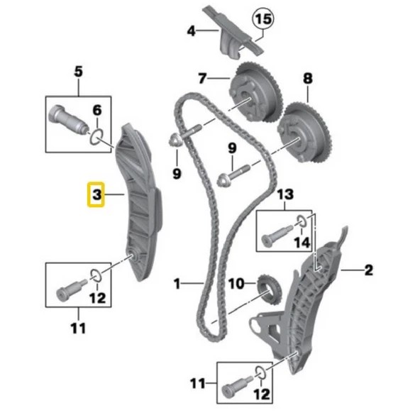 BMW VE MİNİ N12 N13 N16 VE N18 MOTOR TRİGER KIZAĞI 11317533879 - 3