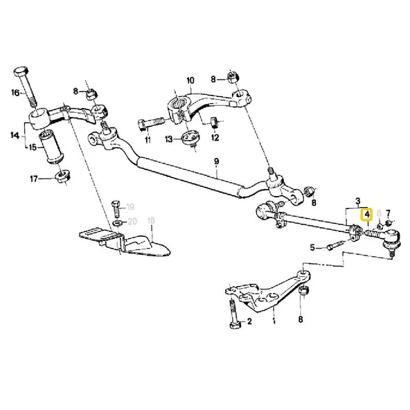 BMW E24 E28 E31 E32 VE E34 FROW DIŞ ROT BAŞI 32211135819 - Resim 2
